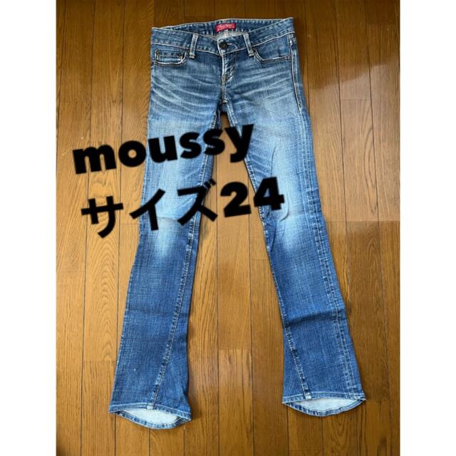 【moussy】マウジー　フレアパンツ　デニム