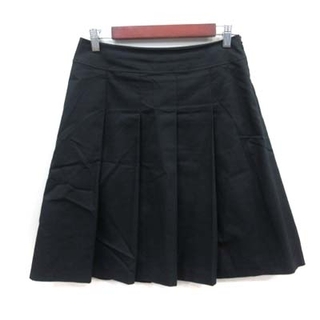 アンタイトル(UNTITLED)のアンタイトル フレアスカート ひざ丈 2 黒 ブラック /YI(ひざ丈スカート)