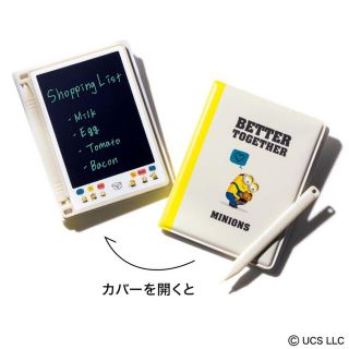 ミニオン(ミニオン)の【InRed 2022年8月号付録】ミニオン 繰り返し消して書ける！ 電子メモ帳(キャラクターグッズ)