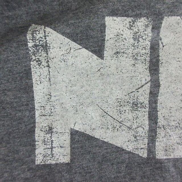 NIKE(ナイキ)のナイキ Tシャツ カットソー 長袖 クルーネック ロゴ コットン L グレー メンズのトップス(Tシャツ/カットソー(七分/長袖))の商品写真