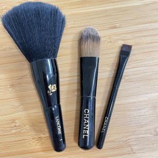 シャネル(CHANEL)の【4本セット】CHANEL LANCOME メイク　筆　シャネル　ランコム　(チーク/フェイスブラシ)