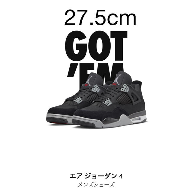 全て無料 【新品未使用】Nike Air Jordan 4 SE 27.5センチ