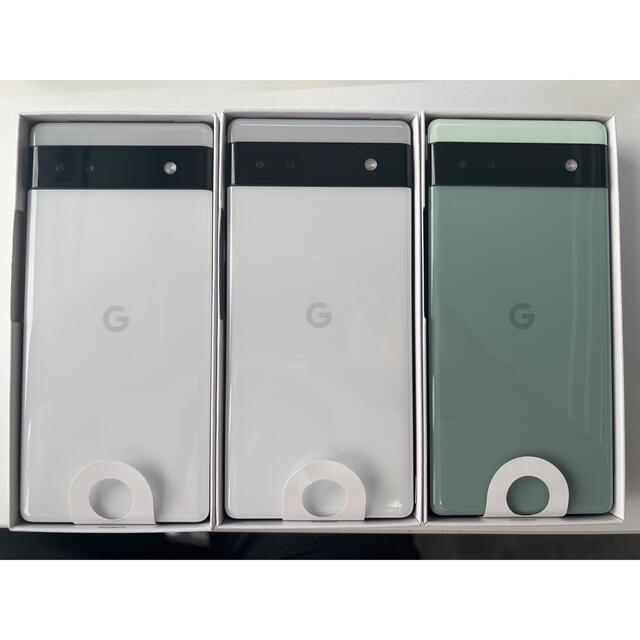 3台セットGoogle Pixel 6a 128 GB SIMフリー - スマートフォン本体