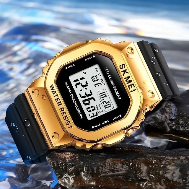 SKMEI 腕時計1851 メタルゴールドの通販 by ラクス's shop｜ラクマ