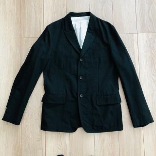 コムデギャルソン(COMME des GARCONS)の【SALE】コムデギャルソンオム　ジャケット　M コットン　黒　HQ-J025(テーラードジャケット)