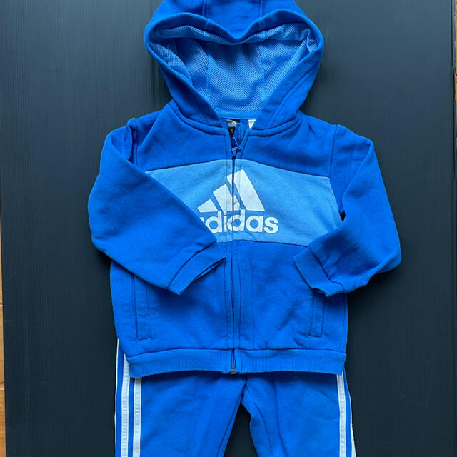 adidas(アディダス)の専用★【 BABY】adidas パーカーセットアップ　80cm キッズ/ベビー/マタニティのベビー服(~85cm)(トレーナー)の商品写真