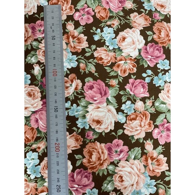 数量限定特価 ロココ調 花柄 オックス 綿生地 ローズ 薔薇 55cm 数量限定特価 ロココ調 花柄 オックス 綿生地 ローズ 薔薇 55cm