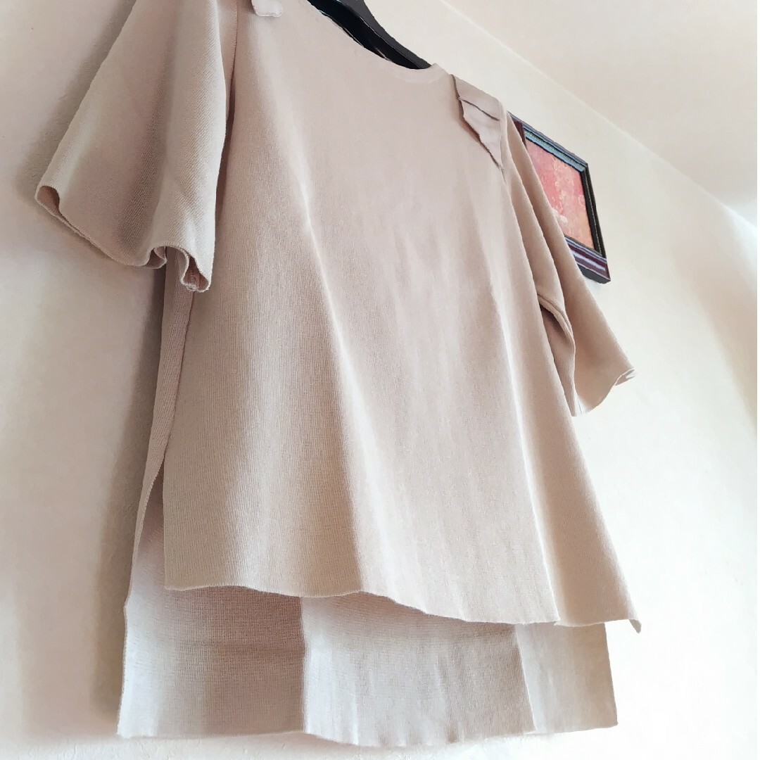 René - Rene♡34五分袖ニット*ベージュの通販 by shoco's shop|ルネ