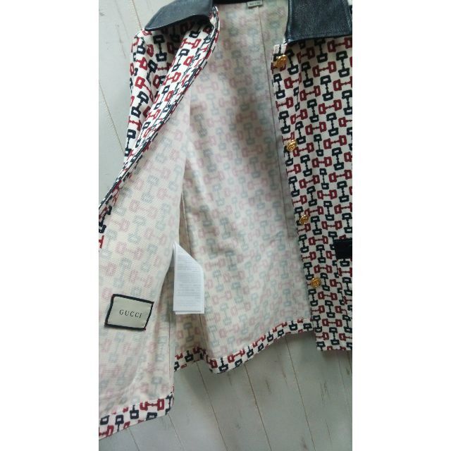 GUCCI - Gucci グッチ ホースビット プリント ジャケット GGの GUCCI - Gucci グッチ ホースビット プリント ジャケット GGの