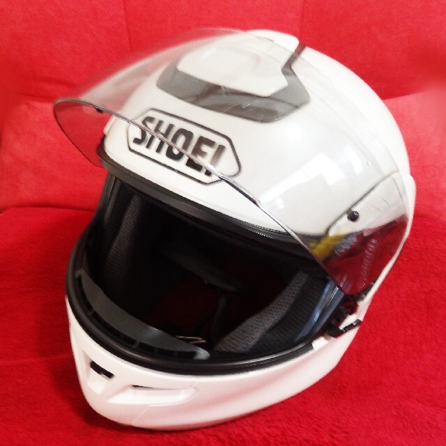 【SHOEI】 MULTITEC ヘルメットフルフェイス　Lサイズ　ホワイト 自動車/バイクのバイク(ヘルメット/シールド)の商品写真