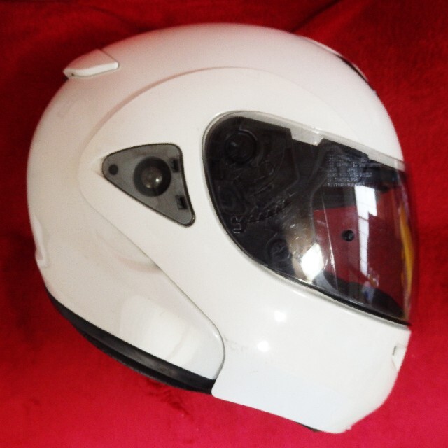 【SHOEI】 MULTITEC ヘルメットフルフェイス　Lサイズ　ホワイト 自動車/バイクのバイク(ヘルメット/シールド)の商品写真