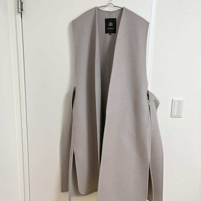 シルバーグレー サイズ Drawer ウールケヌキロングジレ ジレ ベスト