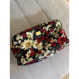 DOLCE\u0026GABBANA ドルチェアンドガッバーナ ポーチ 花柄 ロゴ金具