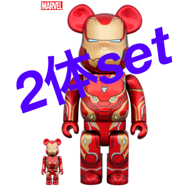 フィギュアBE@RBRICK IRON MAN MARK 50 100％ & 400％