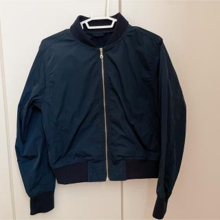 チェック ジャケット アウター ボタン オーバーサイズ 長袖 ブルー