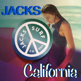 ロキシー(Roxy)のJACKSジャックスサーフ@California限定ピースPEACEステッカー(サーフィン)