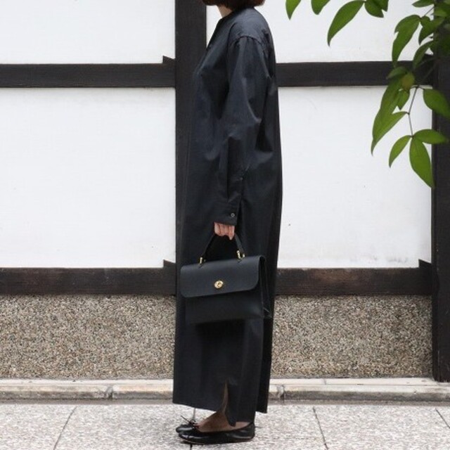 PHLANNÈL SOL Stand Collar Shirt Dress