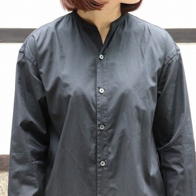 PHLANNÈL SOL Stand Collar Shirt Dress