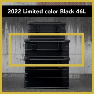 【新品未使用】2022限定色 DELTA/MT アルミコンテナ ブラック 46L(その他)