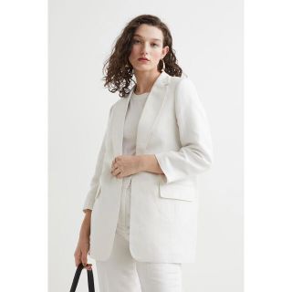 エイチアンドエム(H&M)のH&M // 白ジャケット(テーラードジャケット)