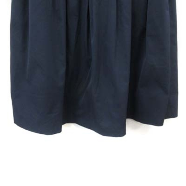 UNIVERVAL MUSE(ユニバーバルミューズ)のユニバーバル ミューズ フレアスカート ギャザー ミモレ ロング 紺 ネイビー レディースのスカート(ロングスカート)の商品写真