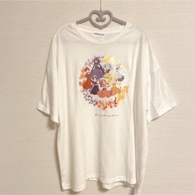 Avail(アベイル)のゾンビランドサガリベンジ Tシャツ 3L～4L ホワイト ステッカー付き 新品 レディースのトップス(Tシャツ(半袖/袖なし))の商品写真