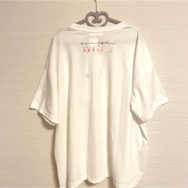 Avail(アベイル)のゾンビランドサガリベンジ Tシャツ 3L～4L ホワイト ステッカー付き 新品 レディースのトップス(Tシャツ(半袖/袖なし))の商品写真