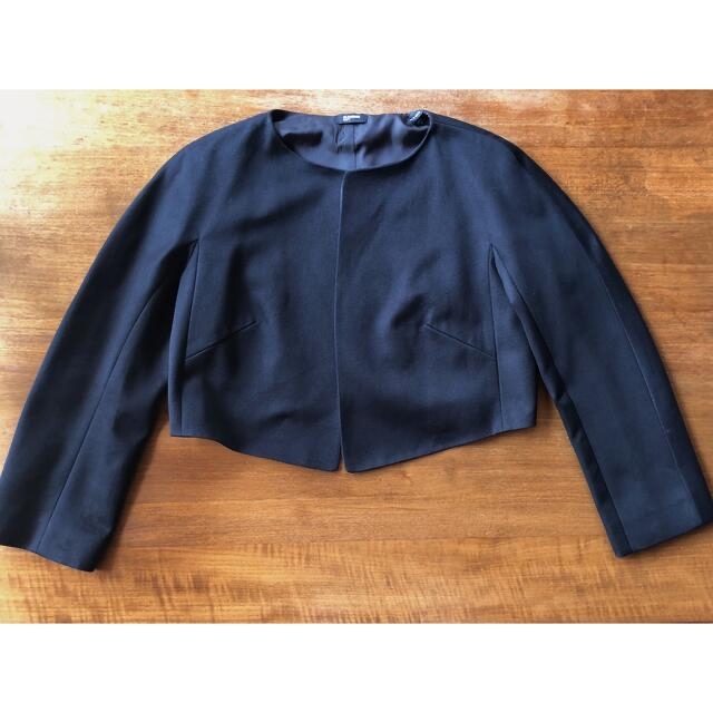 Jil Sander(ジルサンダー)のJil Sander Navy ジル サンダー ネイビークロップド ジャケット レディースのジャケット/アウター(その他)の商品写真