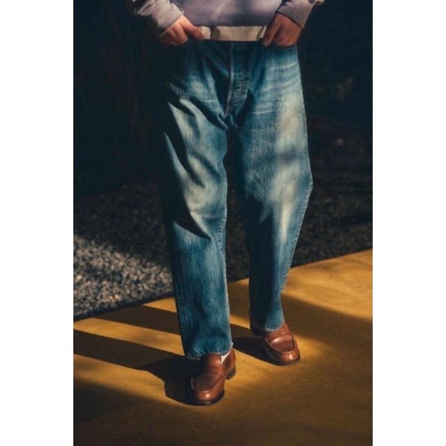 A.PRESSE アプレッセ Washed Denim Wide Pants