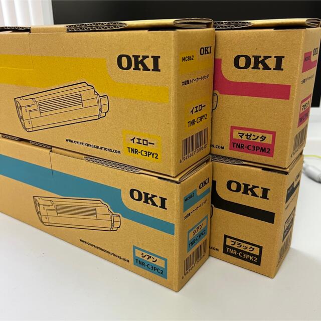 OKI トナーカートリッジ ブラック 大 MC862dn-T MC862dn TNR-C3PK2