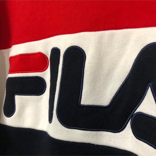 FILA(フィラ)のフィラ スエット トリコロール サイズM   レディースのトップス(トレーナー/スウェット)の商品写真