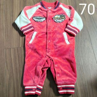 エフオーキッズ(F.O.KIDS)の【匿名配送】背中がかっこいい ヤンキー風 ベロア ロンパース(ロンパース)