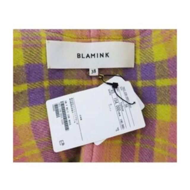 定価15万 BLAMINK ウール ノーカラー ジャケット 38 ブラミンク 全品