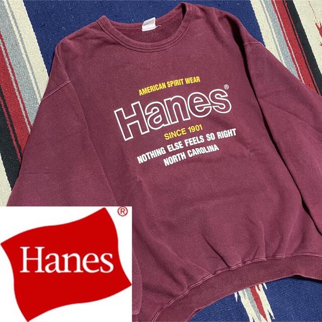 Hanes(ヘインズ)の90s 古着 ヴィンテージ ヘインズ スウェット ビッグシルエット ゆるだぼ メンズのトップス(スウェット)の商品写真