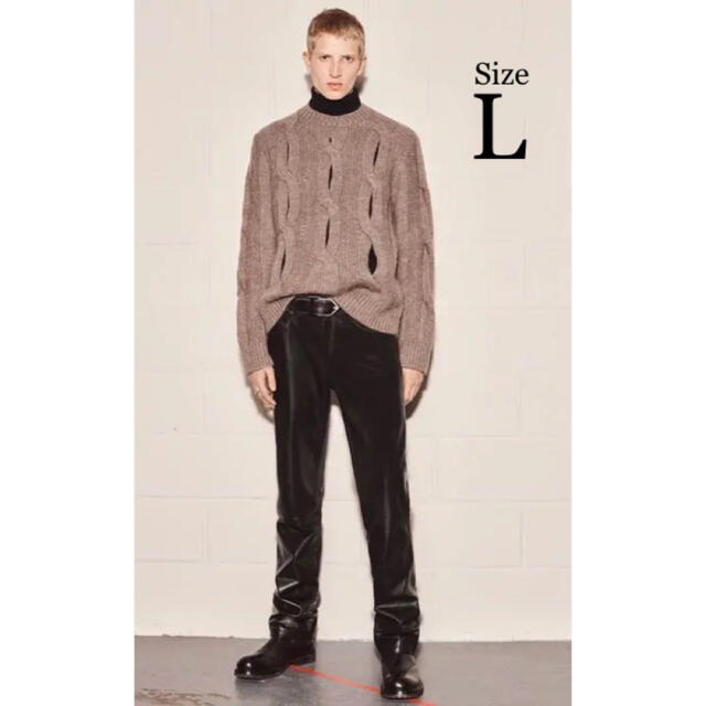 未使用 ZARA SRPLS ケーブルニット L | gellonautos.cl