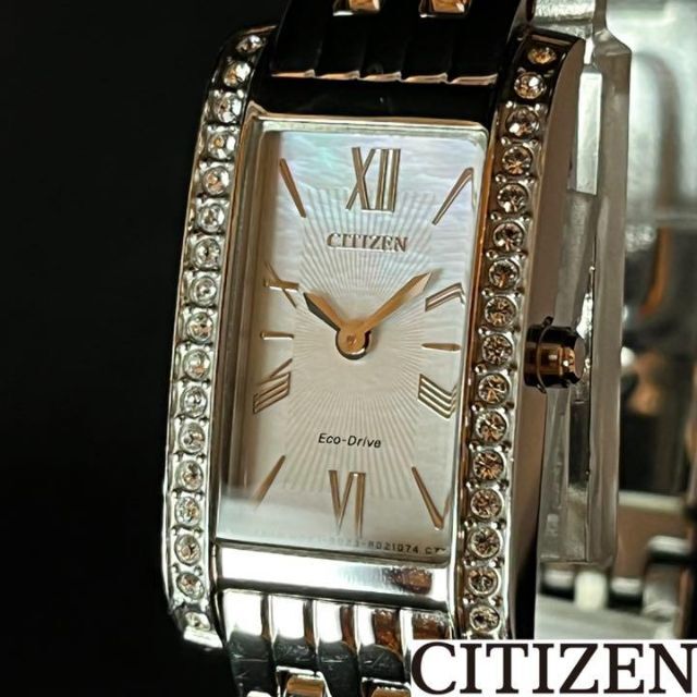定価約74000円】CITIZEN/展示品特価/レディース腕時計/シルバー色 【超