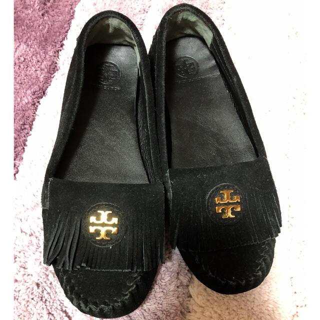 Tory Burch(トリーバーチ)のトリーバーチ　モカシン　23.5   スエードモカシン   レディースの靴/シューズ(スリッポン/モカシン)の商品写真