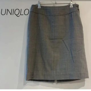 ユニクロ(UNIQLO)のUNIQLO 膝丈スカート 美品(ひざ丈スカート)