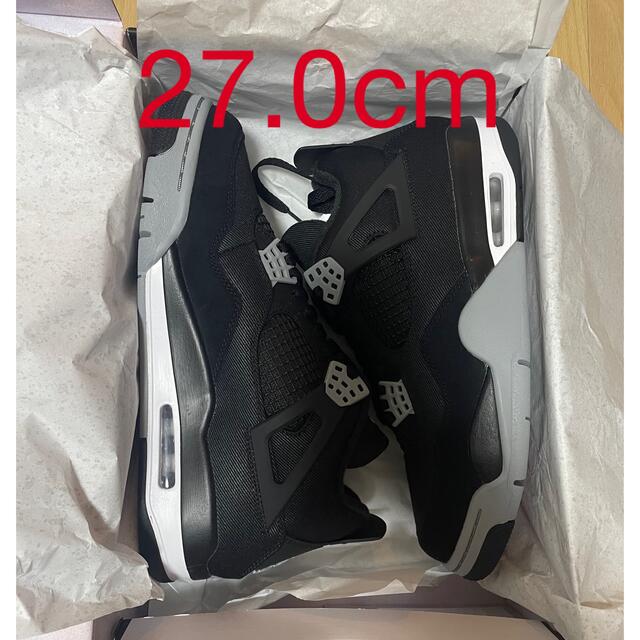 Nike Air Jordan 4 Black and Light Steel