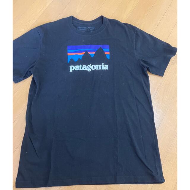 patagonia(パタゴニア)のパタゴニア　黒Tシャツ　Lサイズ メンズのトップス(Tシャツ/カットソー(半袖/袖なし))の商品写真