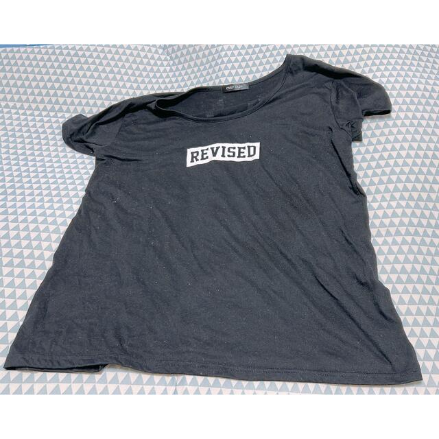 レディース⭐︎ブラックTシャツ英語デザイン3L レディースのトップス(Tシャツ(半袖/袖なし))の商品写真