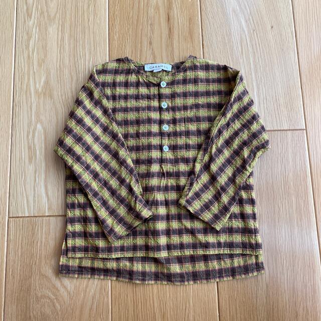 Caramel baby&child (キャラメルベビー&チャイルド)のcaramel チェックシャツ　12m キッズ/ベビー/マタニティのベビー服(~85cm)(シャツ/カットソー)の商品写真