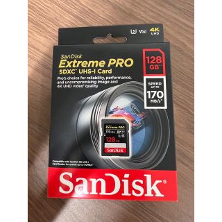 サンディスク(SanDisk)のサンディスク  Sandisk Extreme pro SDカード　128GB(PC周辺機器)