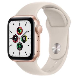 アップルウォッチ(Apple Watch)のApple Watch SE GPSモデル　40mm ゴールド　②(腕時計)