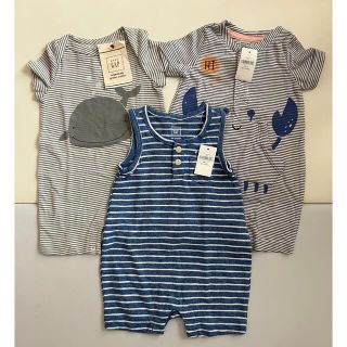 babyGap カバーオール 0-3months ロンパース 3枚セット(カバーオール)