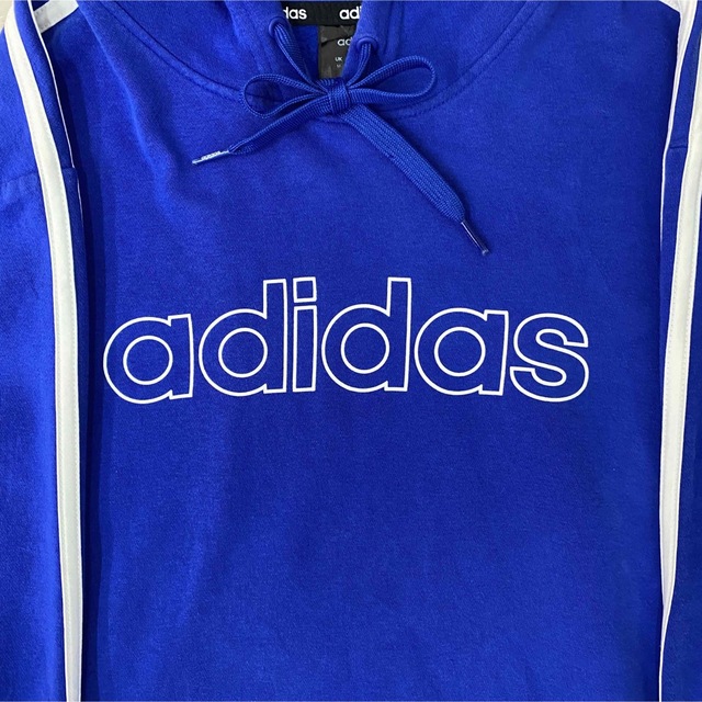 adidas(アディダス)の《SALE》【adidas】 パーカー青 O メンズのトップス(ジャージ)の商品写真