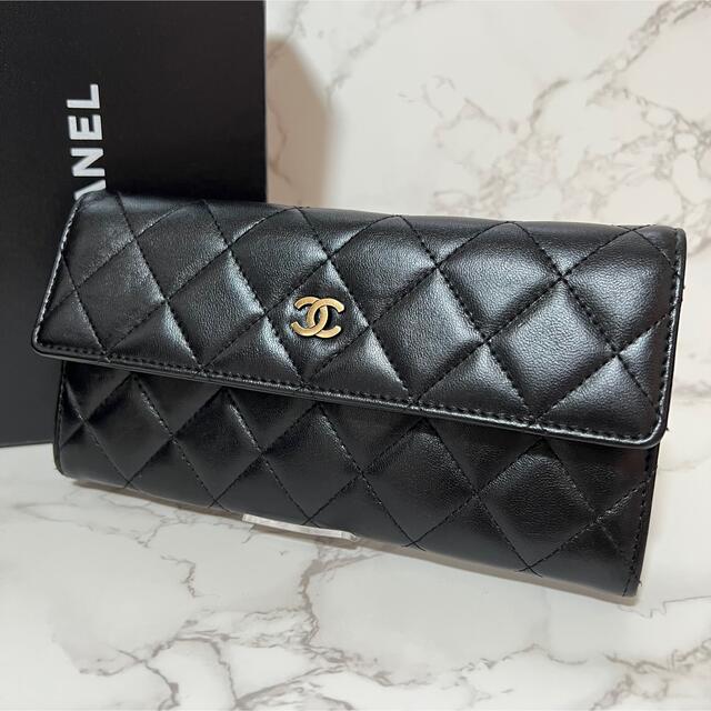 シャネル マトラッセ ラムスキン BLACK タイムレスクラシック スーパー