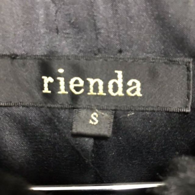 リエンダ　rienda ファー　コート　黒　S 8