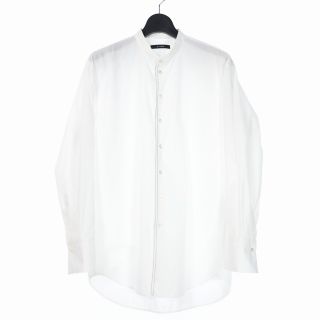 CINOH - チノ CINOH ノーカラー スタンド カラーシャツ 44 ホワイト 白