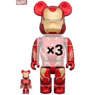 ベアブリック(BE@RBRICK)の3個 BE@RBRICK IRON MAN MARK 50(アメコミ)